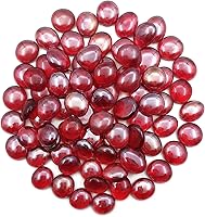 Vista 10 de Canicas de vidrio plano de 1 libra, relleno de jarrón para hoguera, guijarros de vidrio para plantas de interior, decoración de acuario, decoración