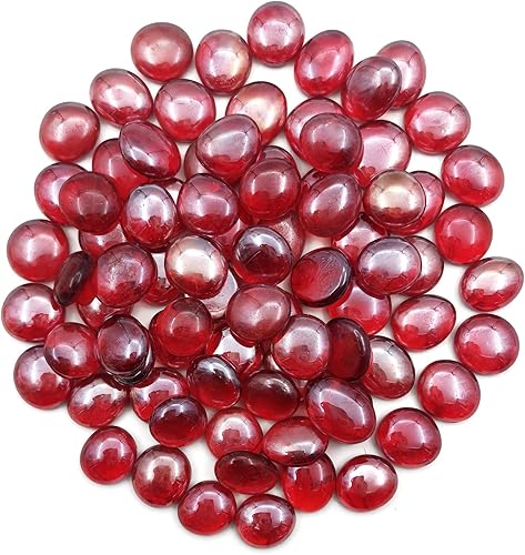 Miniatura 10 de Canicas de vidrio plano de 1 libra, relleno de jarrón para hoguera, guijarros de vidrio para plantas de interior, decoración de acuario, decoración