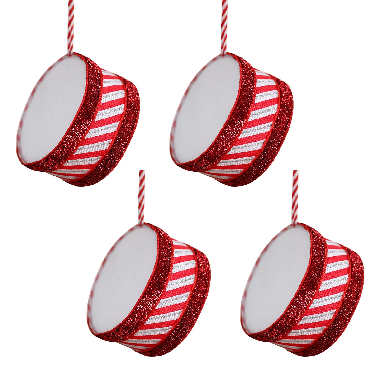 Tfaoys B Fabric Christmas Drum Tree Decoration Safe Hanging Ornament For Festival Home Seasonal Accessory Christmas Drum Ornament