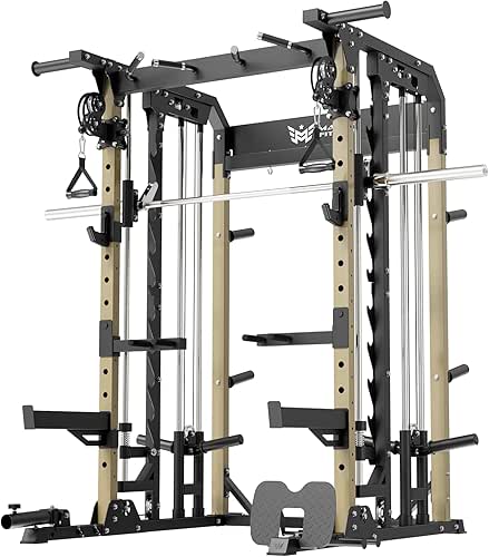 B52 Machine Home Gym with Power Rack, Cable Crossover, Dual
