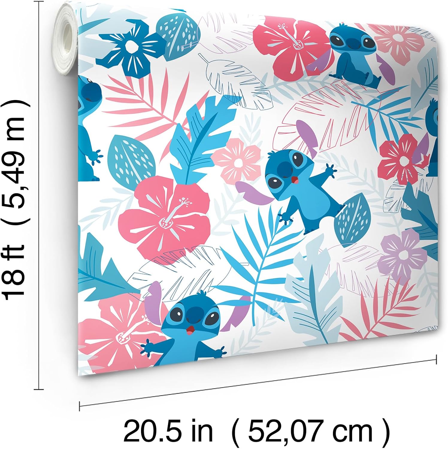 RoomMates Disney Stitch Peel and Stick Wallpaper, RMWS1266