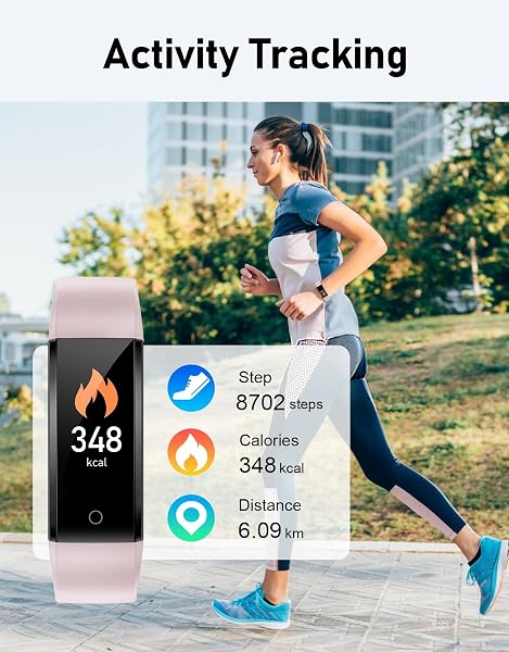 GRV Pulsera de Actividad Sin Bluetooth, Pulsera Actividad Inteligente No App con Impermeable IP68 Monitor de Sueño Podómetro Calorías Distancia para Niños Niñas, Mujer, Hombre - 2