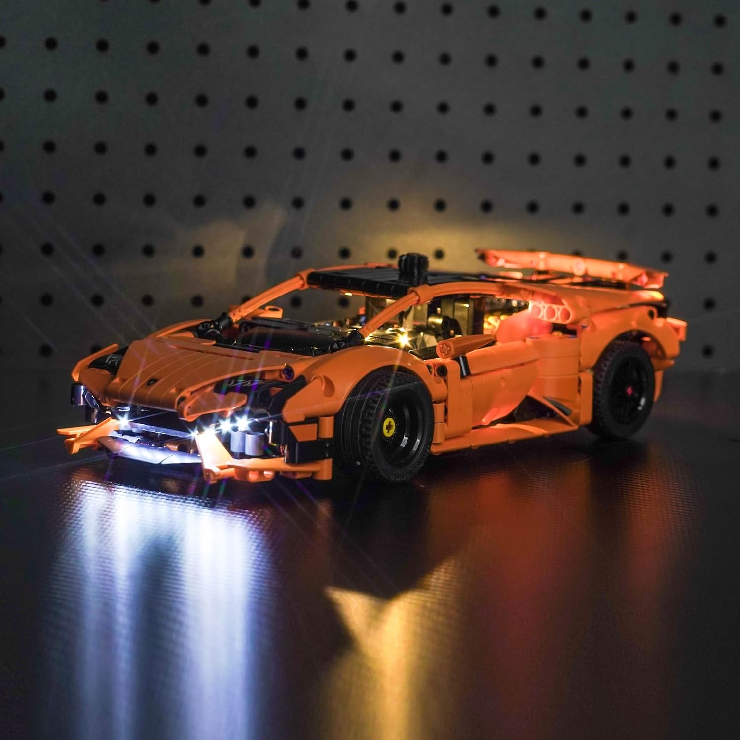 LED Light Kit for LEGO 42196 Lamborghini Huracán Tecnica Orange, Light Kit ONLY, LEGO Model NOT Included
