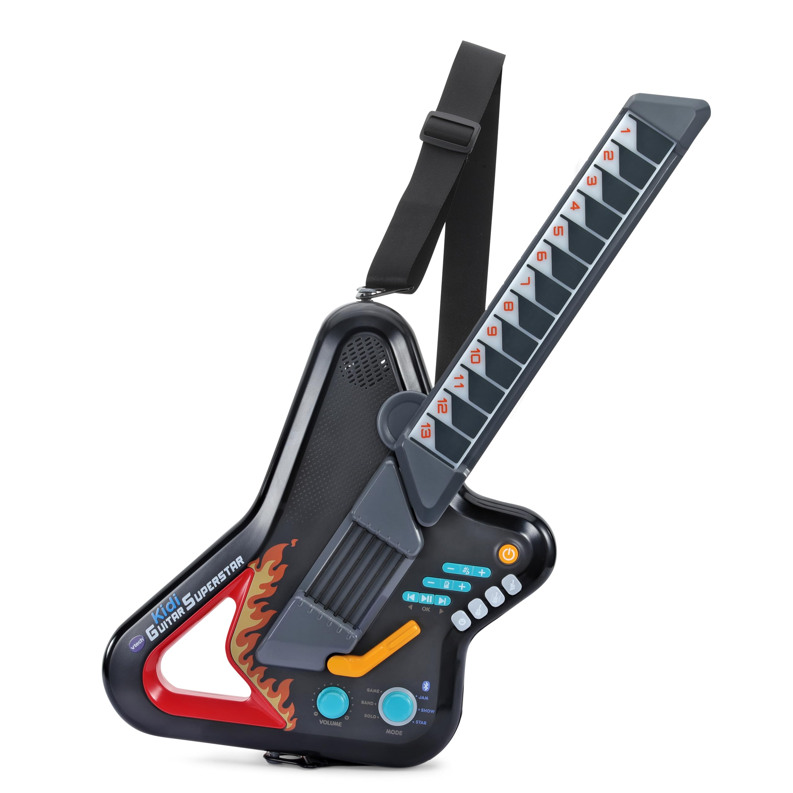 VTech - KidiGuitar Superstar, Guitarra electrónica, Juguetes Musicales para niños +5 años, Versión ESP