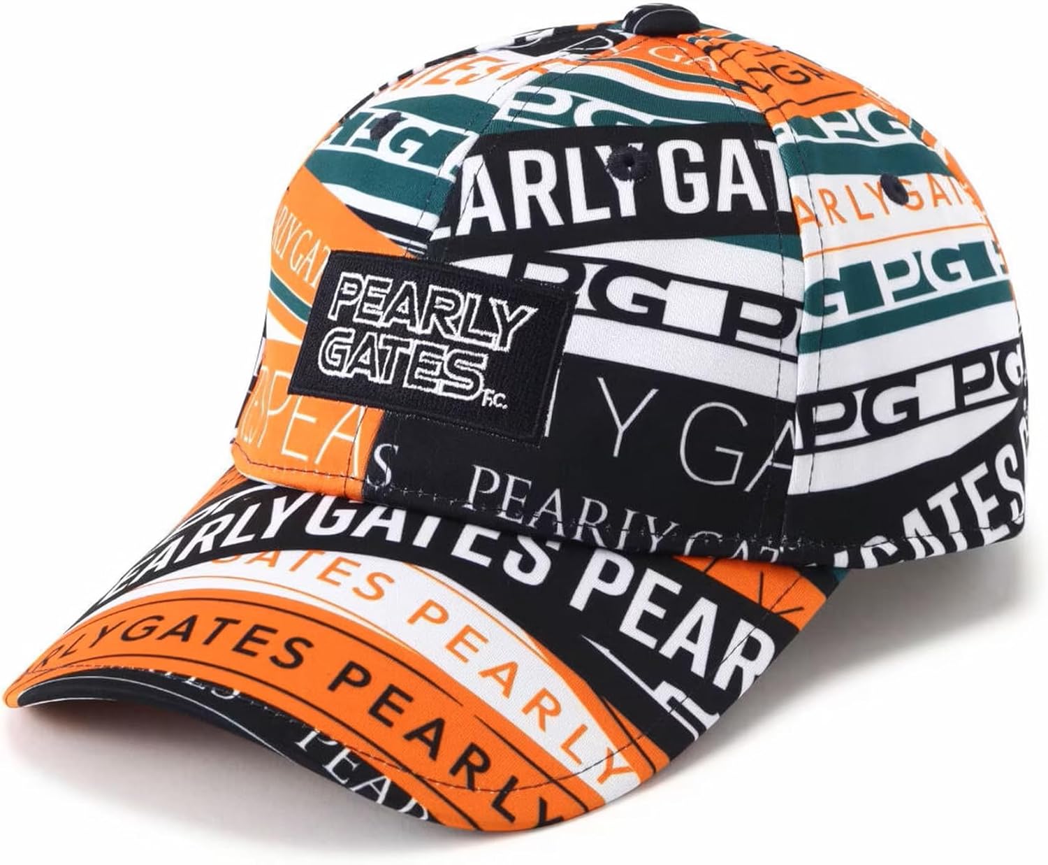 【極美品】パーリーゲイツ　ゴルフ　キャップ　ブラック　ロゴ　M パーリーゲイツ ゴルフ キャップ ブラック ロゴ M 正規販売店】[PEARLY