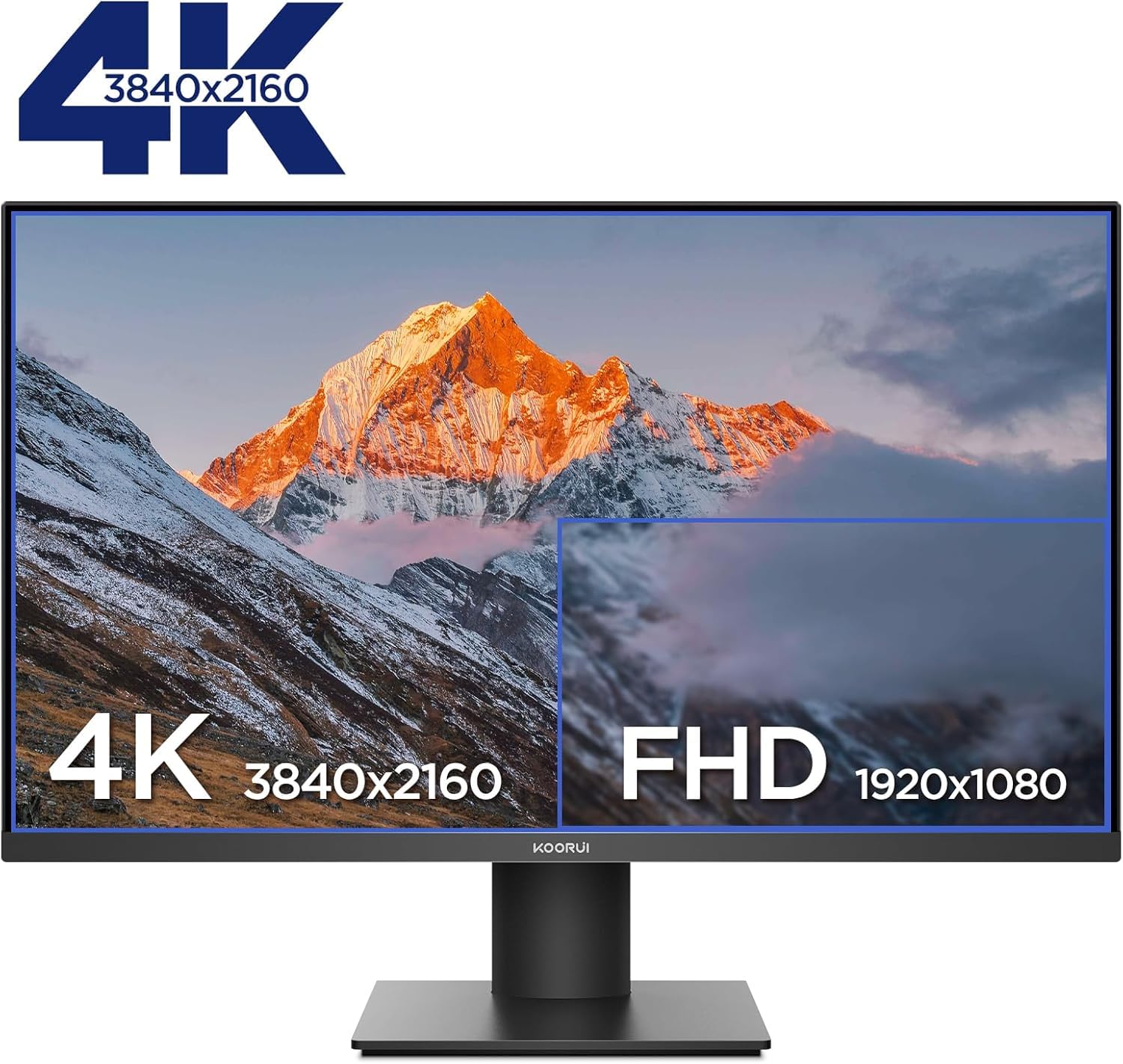 KOORUI 27 Inch Monitors, 4K Computer Monitors UHD(3840 X 2160