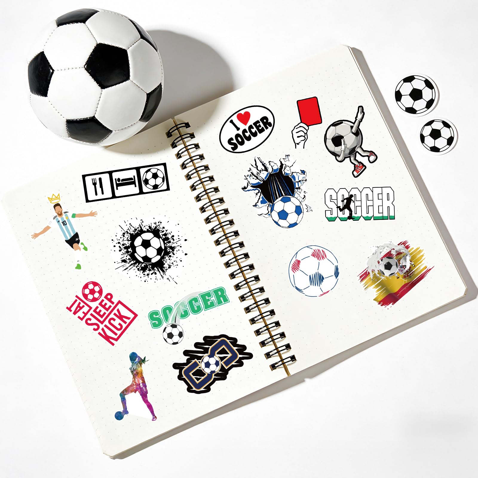 G2PLUS 100PCS Football Stickers: Waterproof Vinyl Stickers for Water Bottles Sports Gear, Laptops, Phone Cases - Image 4