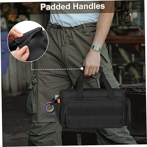 Miniatura 7 de Tool Bag Large Capacity Multi-functional Waterproof Tool Bag Organizer with Handle & Multi-Pockets for Electrician Mechanic