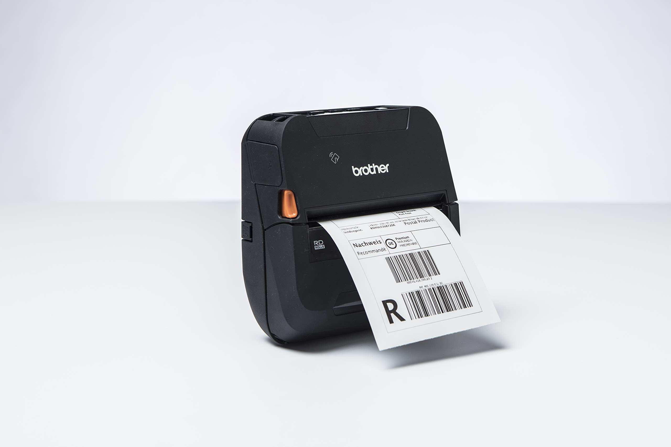 Brother RJ4230B | Stampante portatile fino a 4" | Termica diretta | USB, Bluetooth e NFC | Fino a 127 mm/sec | Colore Nero