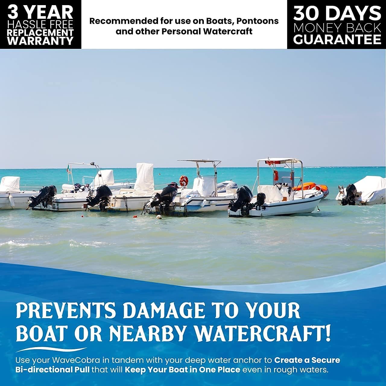 WAVESRX 18" Aluminum Sand Spike Beach Anchor - WaveCobra | Keeps Your Watercraft Securely Anchored Near Shore, Sandbar or in Shallow Water | Ultra Light Patent Pending Design for Boats, Jet Ski & PWC : Sports & Outdoors