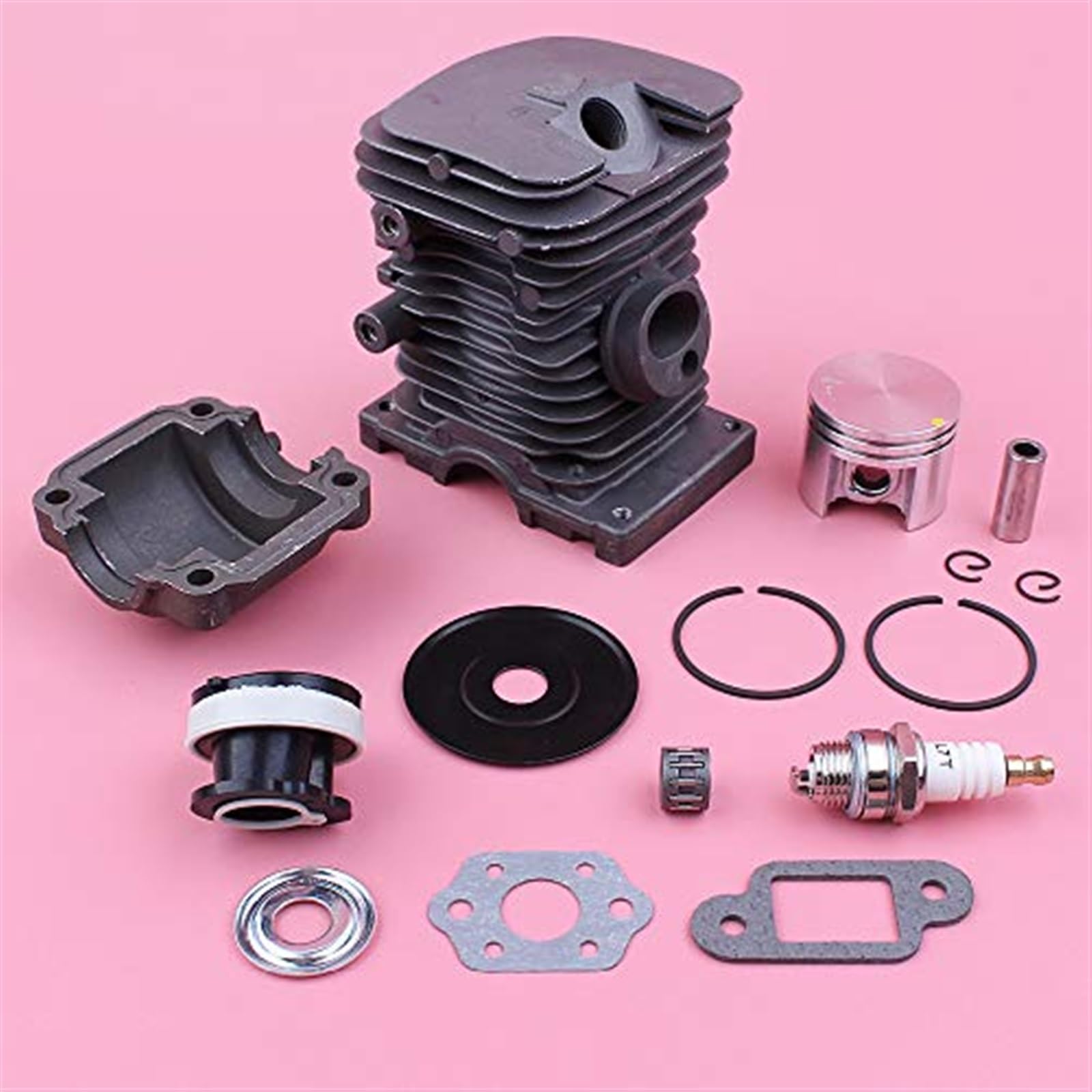 Junta de carburador colector de admisión, Kit de admisión de Bandeja de Motor de pistón de Cilindro de 38mm, for STIHL, Pieza de Herramienta de Repuesto de Motosierra MS180 018 MS 180