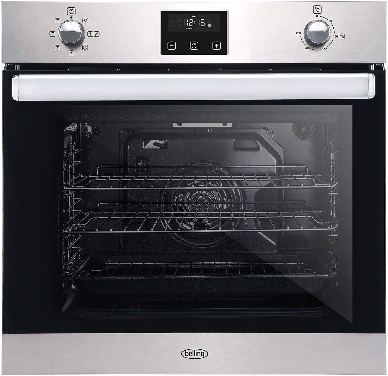Belling BI902G Built In Gas Double Oven Stainless Steel Amazon.co