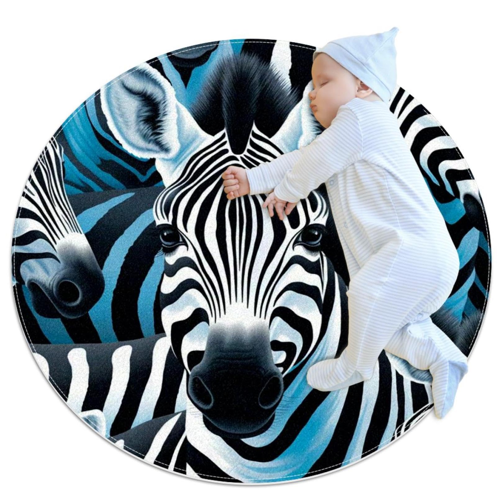 Tapis de salle de bain zèbre pour une chambre ou un canapé