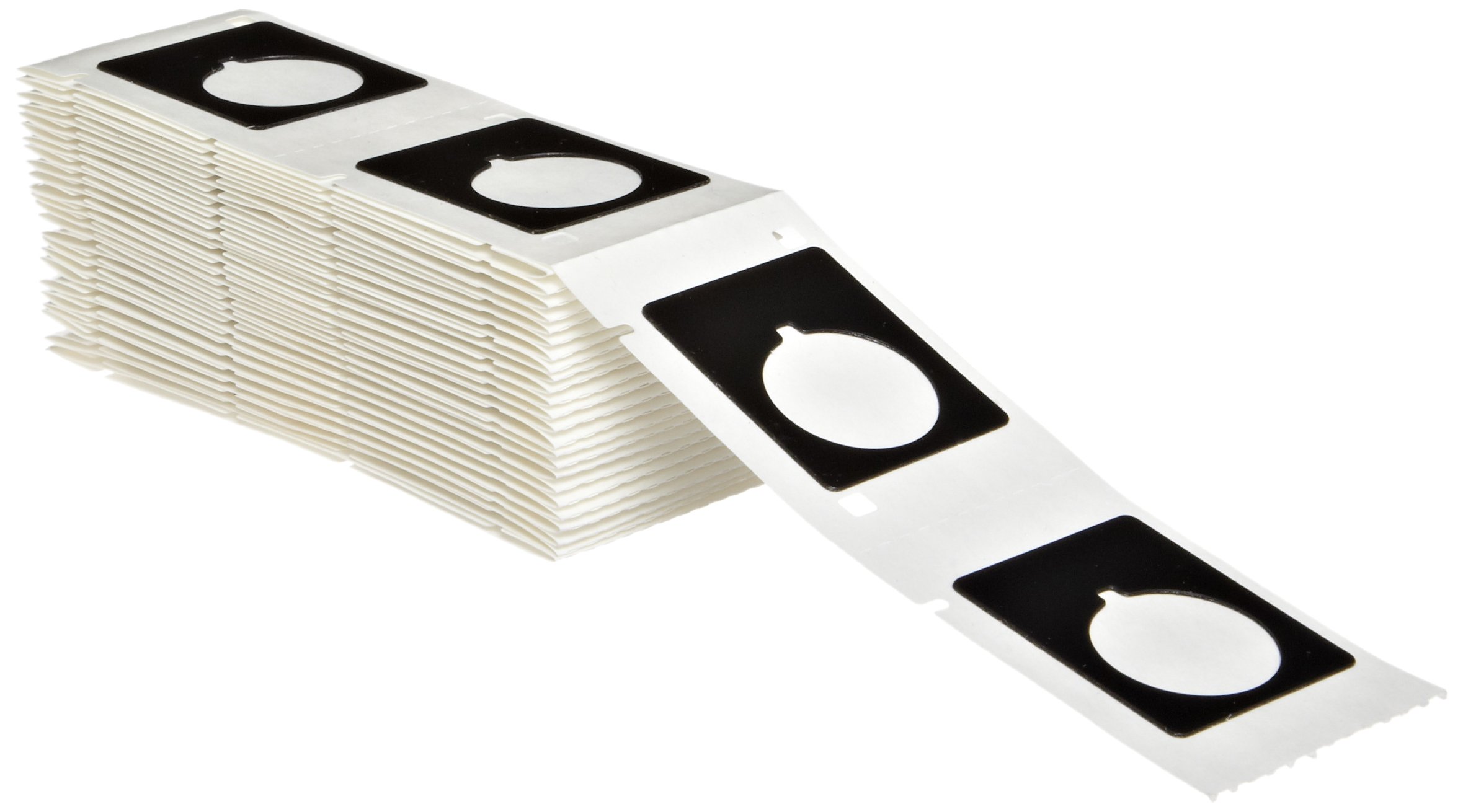 BradyM71EP-167-593-BK 1.2" Width x 1.5" Height Black Color B-593 Adhesive-Taped Polyester Raised Panel Labels With Gloss Finish For BMP71 Printers (100 Per Box)