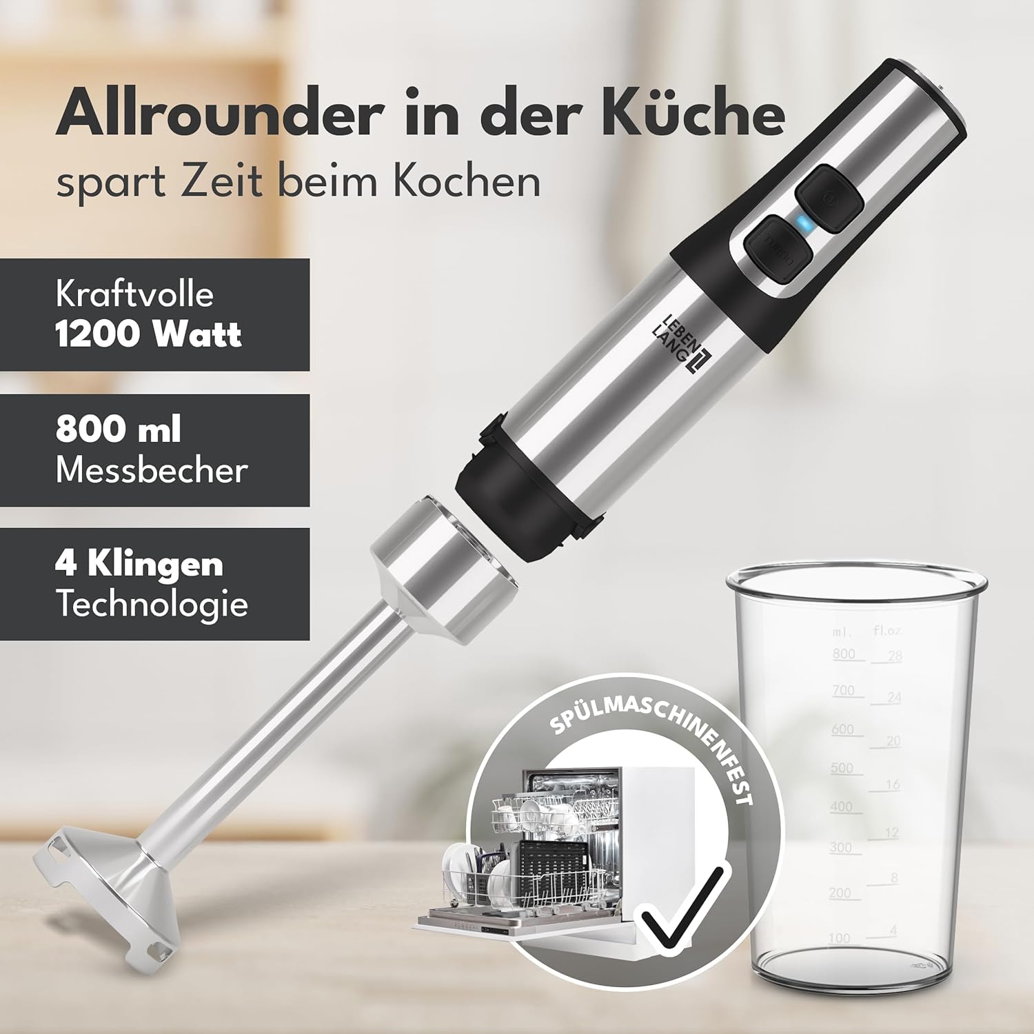 Omega Electrsche waterkoker - 1500W - geborsteld roestvrj staal look Omega Electrsche waterkoker - 1500W - geborsteld roestvrj staal look