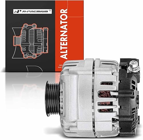 Miniatura 8 de A-Premium Alternador compatible con Chevrolet Malibu 2004-2005 L4 2.2L, Malibu 2006-2008 L4 2.2L y Saturn Ion 2006-2007 L4 2.4L, 12V 115A CW polea