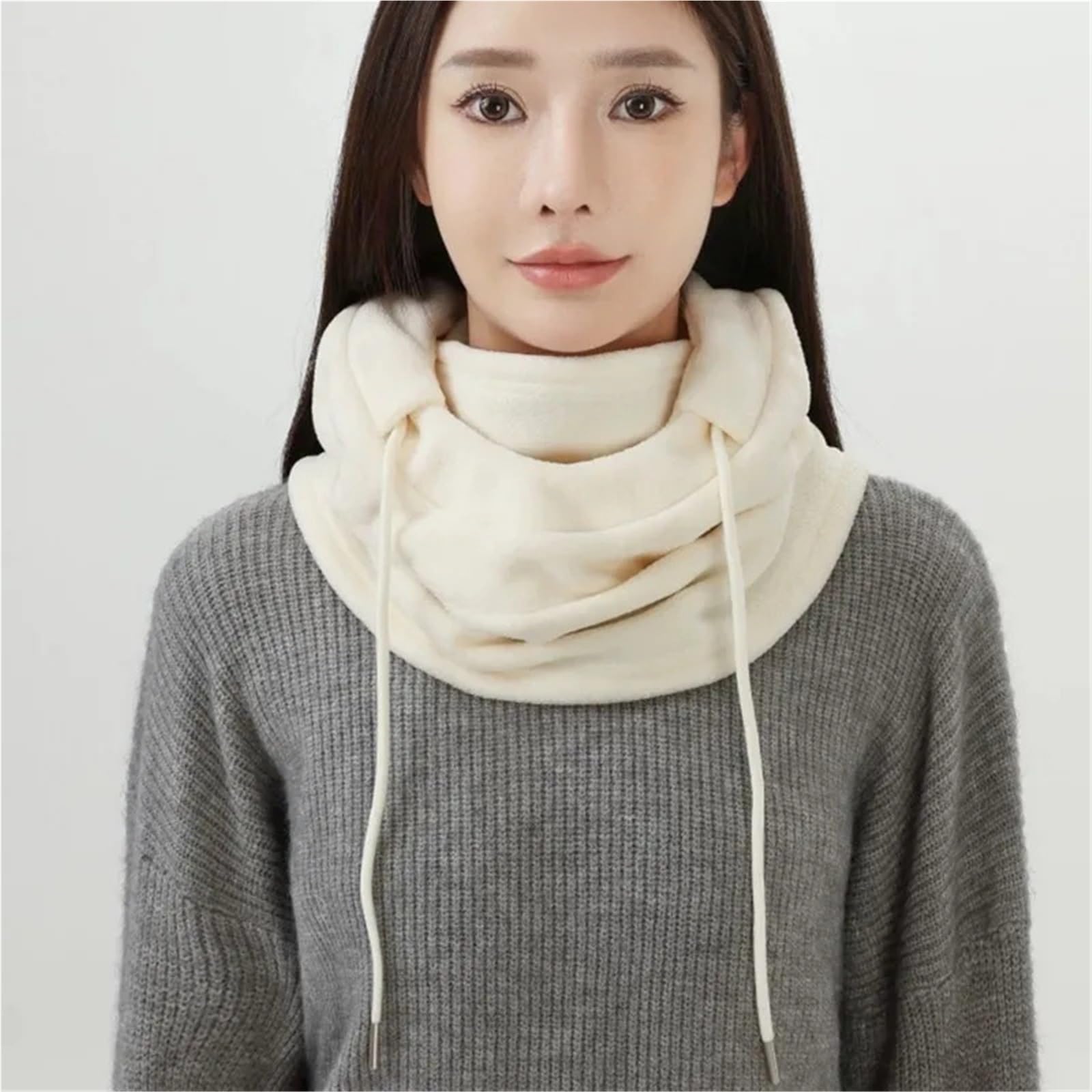 Gorro pasamontañas Gorro con máscara para la Cara para Invierno al Aire Libre Hombres Mujeres máscara de esquí a Prueba de Viento térmico Polar Sombrero Cuello