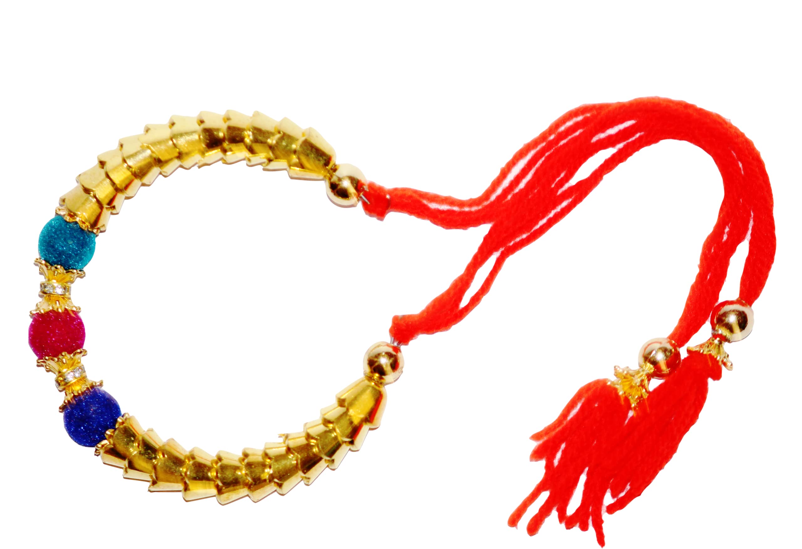 NITYAM ENTERPRISES Unisex-Adult Designer Multicolour Kada Rakhi For Brother | Sister | Family | Bhabhi With Roli Chawal(Ne 125) (B09ZVLDVZ8) Amazon Price History, Amazon Price Tracker