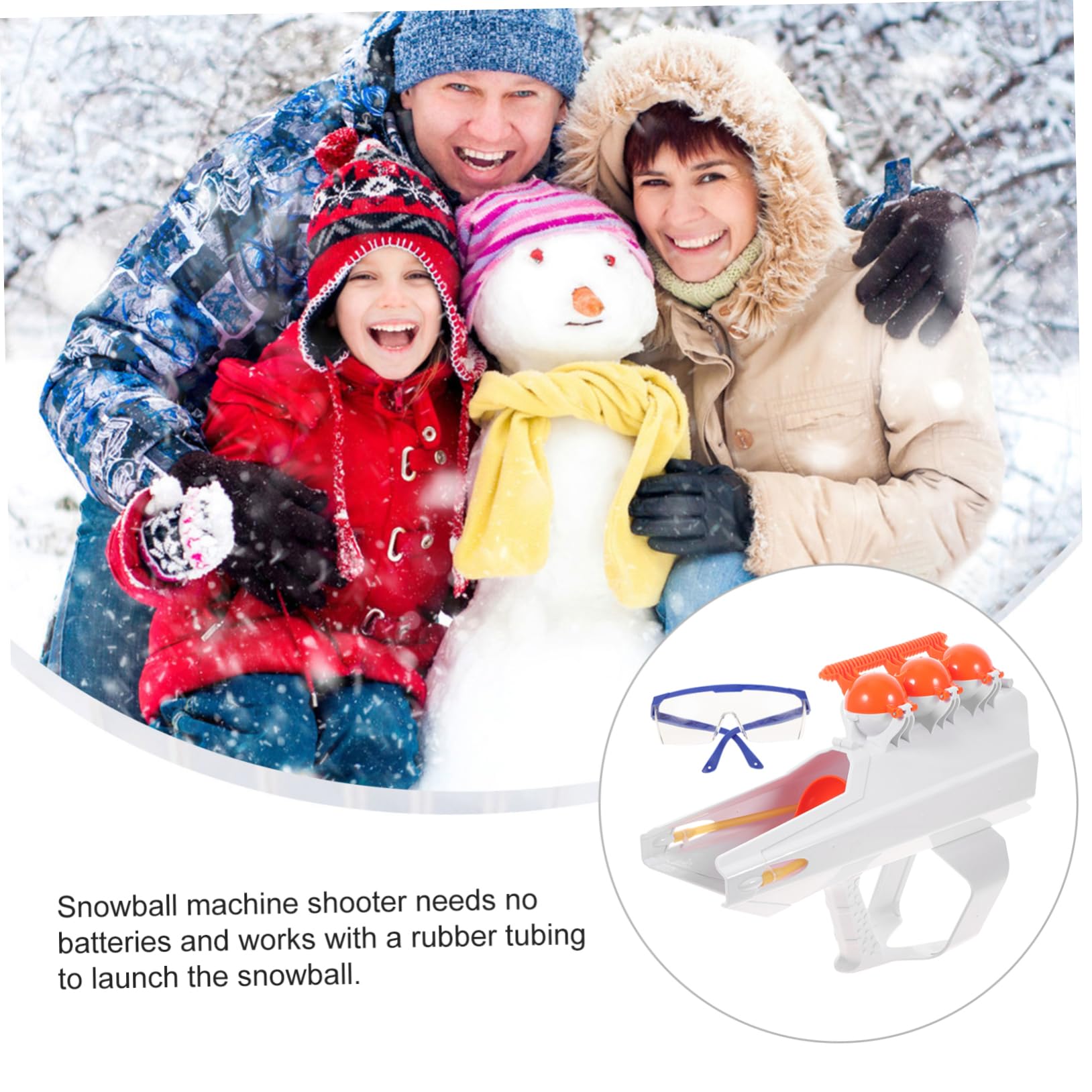 Lanciatore Sparatutto Giochi Da Esterni Combattimento Giocattoli Per Inverno Accessori Invernali Senza Batterie