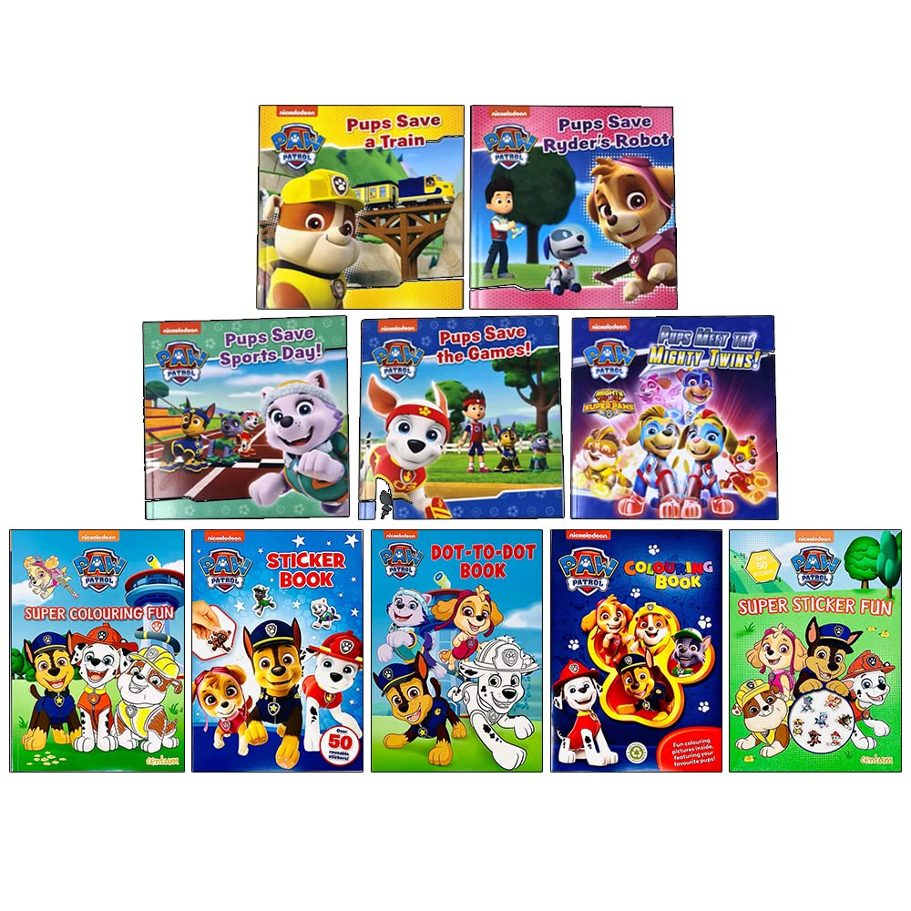 Buy Nickelodeon Paw Patrol 10 Books Collection Set(Pups Meet The Mighty