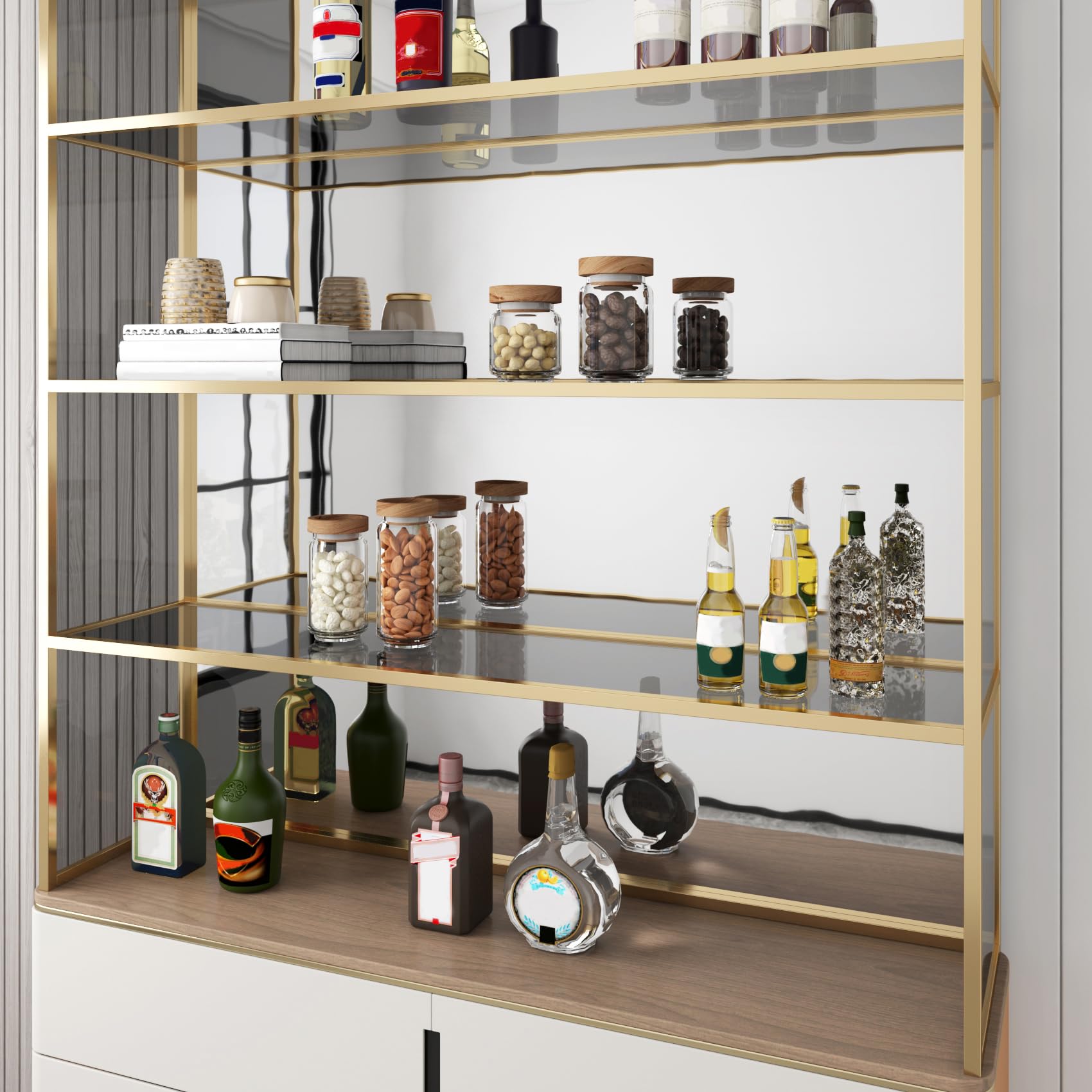 Stickyart Vinilo Adhesivo Muebles Plateado Efecto Espejo Adhesivo Plateado 60cmX400cm Papel Adhesivo para Muebles Espejos Adhesivos de Pared Cocinas Dormitorios Decorativas para Pared Impermeable