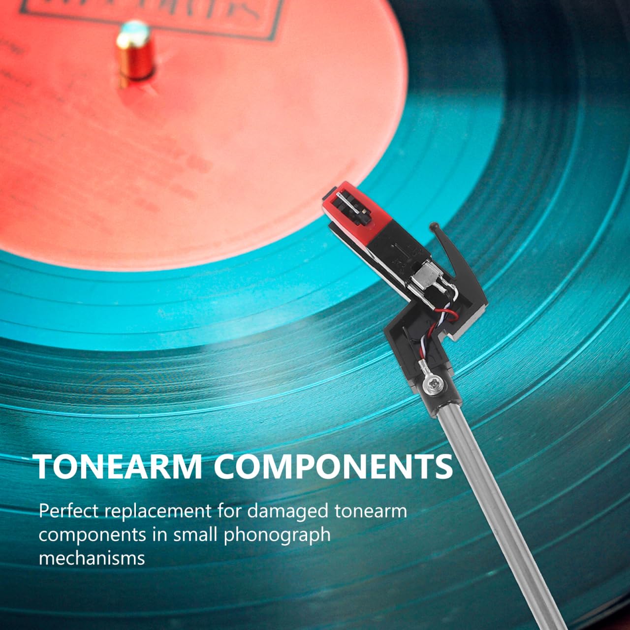Braccio Giradischi Universale in Abs E Metallo Per Sostituzione Componenti Di Tonearm Con Testina Inclusa Facile Installazione Per Giradischi Vintage
