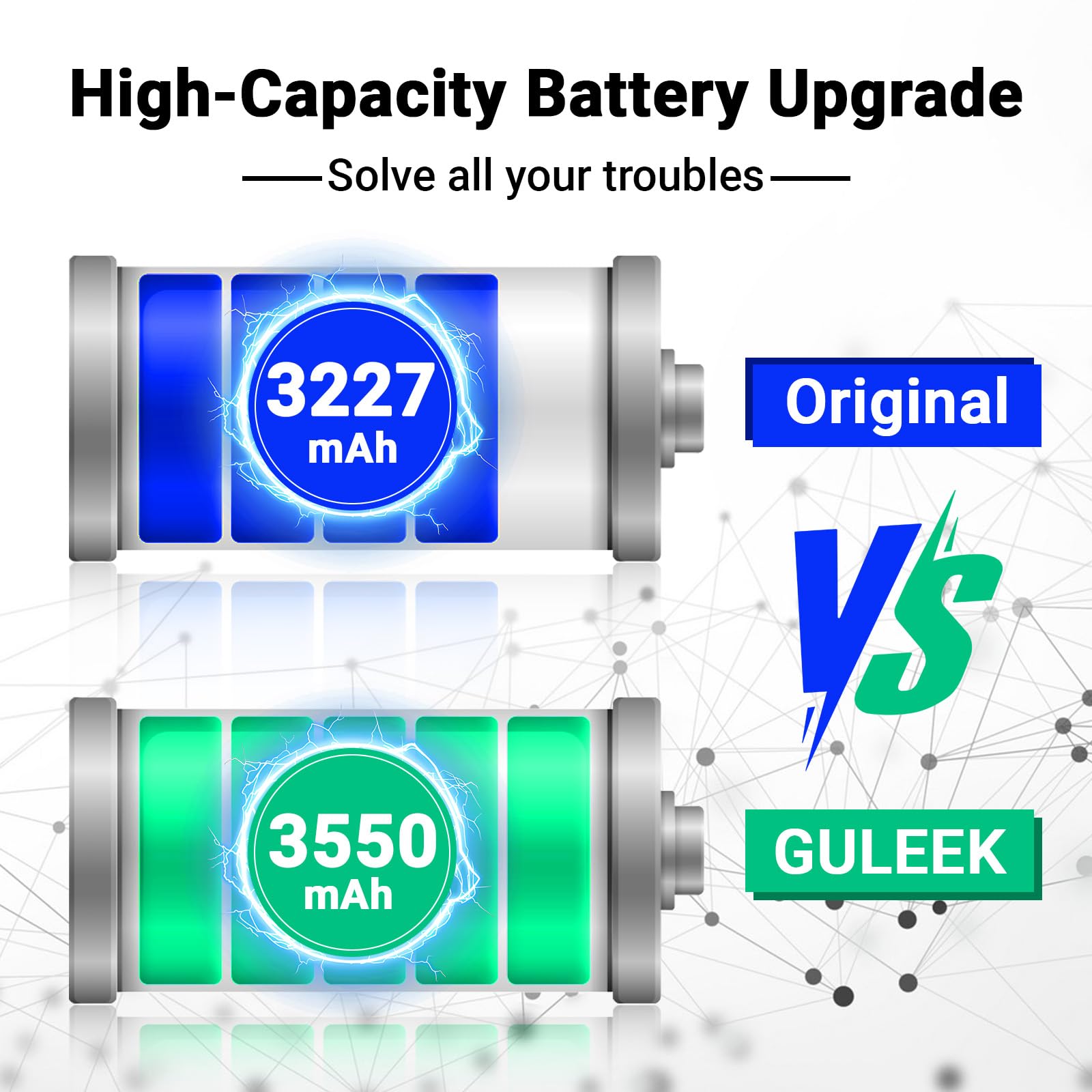 Batteria Compatibile con iPhone 13, 3550mAh Alta Capacità Reale, Kit di Sostituzione con Strumenti e Guida