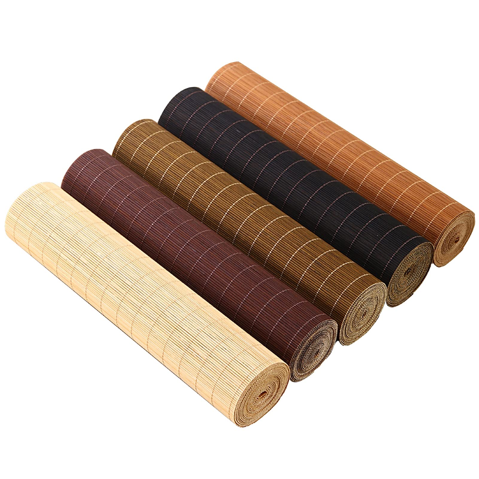 Mantel individual de madera reciclada resistente al calor, ecológico, resistente a las manchas y fácil de limpiar, disponible en 30 cm, 40 cm, 50 cm, 60 cm de ancho, color natural, 50 x 100 cm