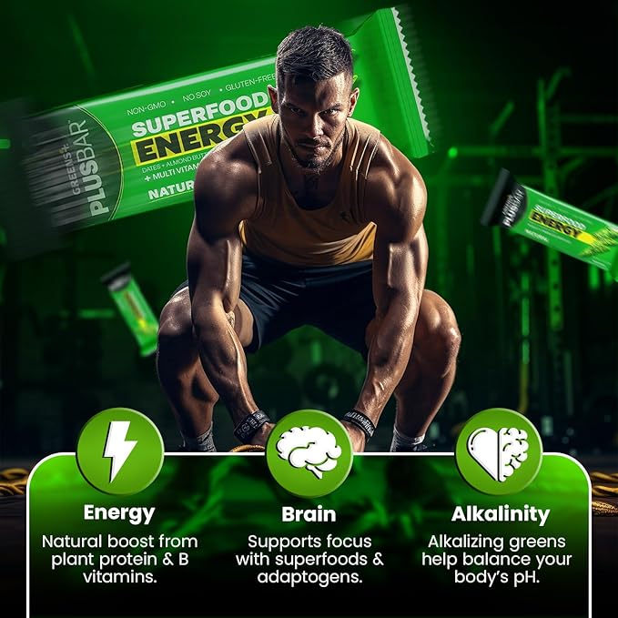 Greens+ Plusbar Energy Natural Snack Gluten Free 12 Pack miniatura 4