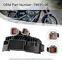Vista 2 de 74631-06 Regulador de Voltaje Alternador Rectificador Compatible con Harley Davidson Dyna Super Glide Custom Wide Glide Low Rider Street Bob