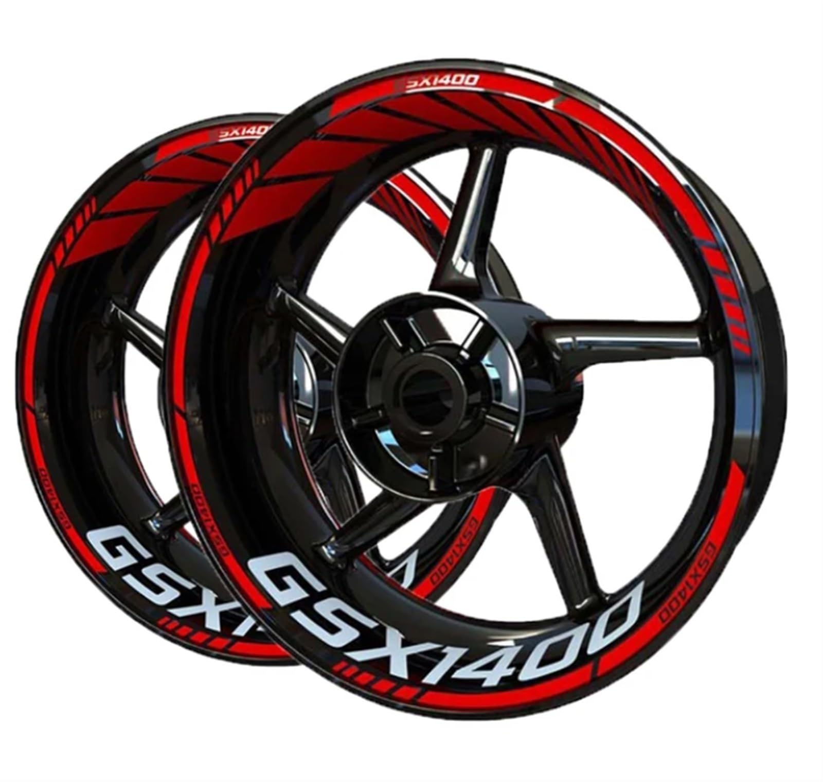 Motorradzubehör Radaufkleber Reflektierende Abziehbilder Felgen Für Suzuki GSX1400 GSX 1400(Style 3)