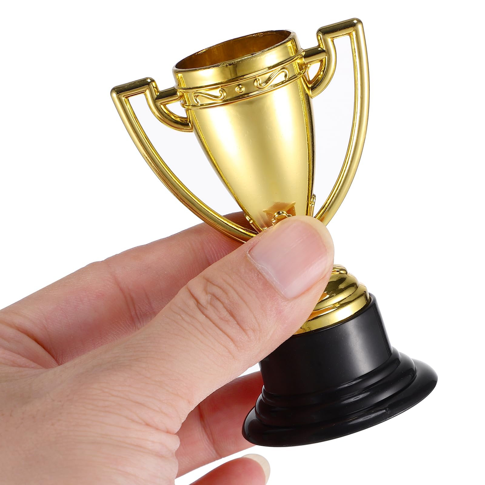 TOYANDONA Confezione da 24 mini trofei per bambini, premi Gold Award per bomboniere, premi per la partecipazione per bambini bomboniere, oggetti di scena, premi, premi vincitori, concorsi
