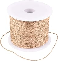 Vista 3 de LiQunSweet Cuerda de yute de color de 328 pies (328.1 ft) para regalos de bricolaje, decoración de boda, componentes de manualidades, 0.079 pulgadas