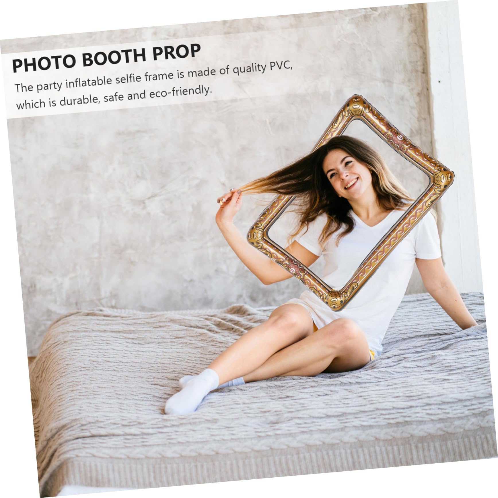 3pezzi Inflatable Selfie Frame Chic Photo Booth Prop Per Feste e Celebrazioni Accessorio Gonfiabile Per Momenti Indimenticabili Con Amici e Famiglia