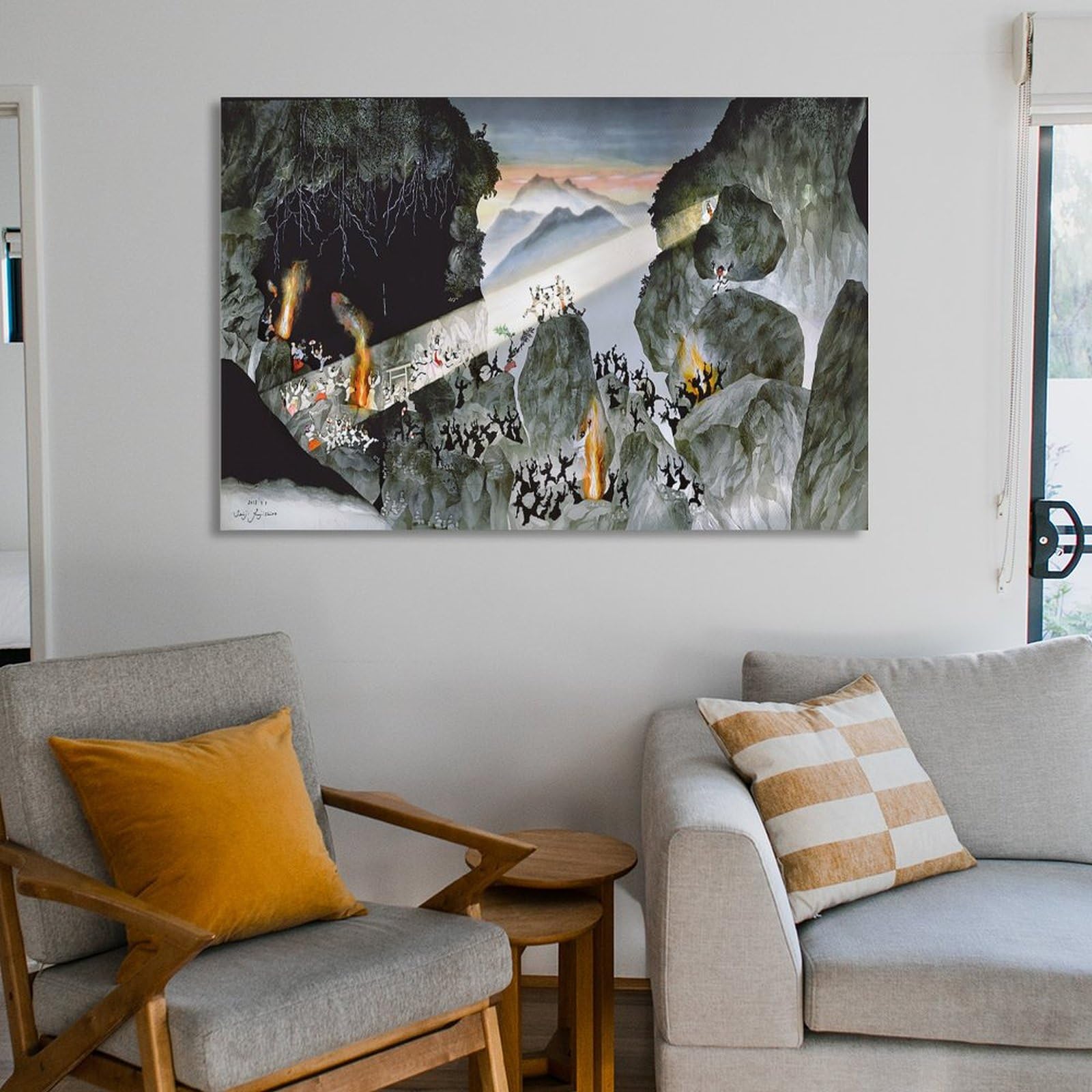 アートポスター：７１灯籠と純白のゆりの群生 アートポスター：71灯籠と純白のゆりの群生 アートポスター：71灯籠