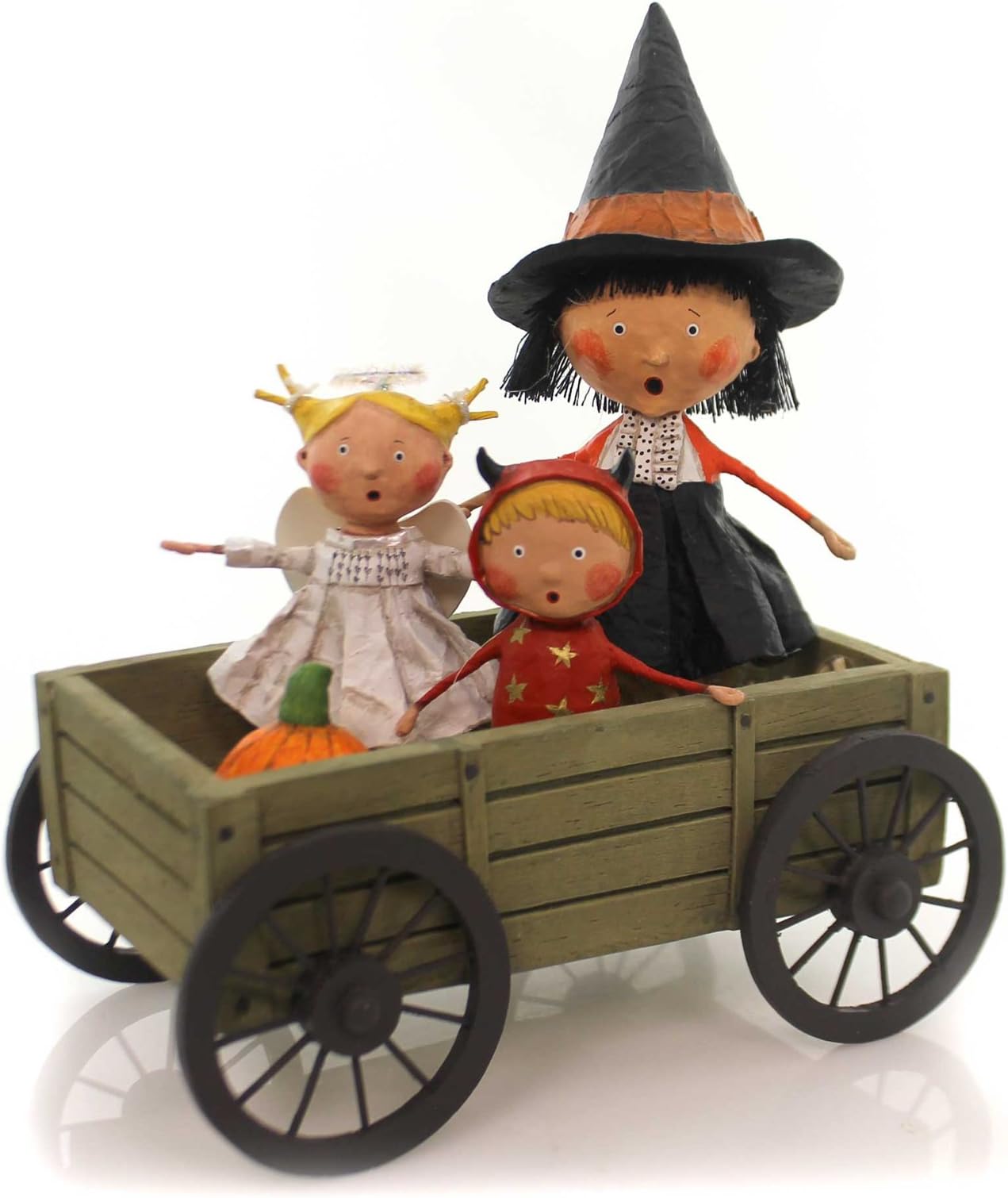 Lori Mitchell Haunted Hayride Polyresin Halloween Hay 11049