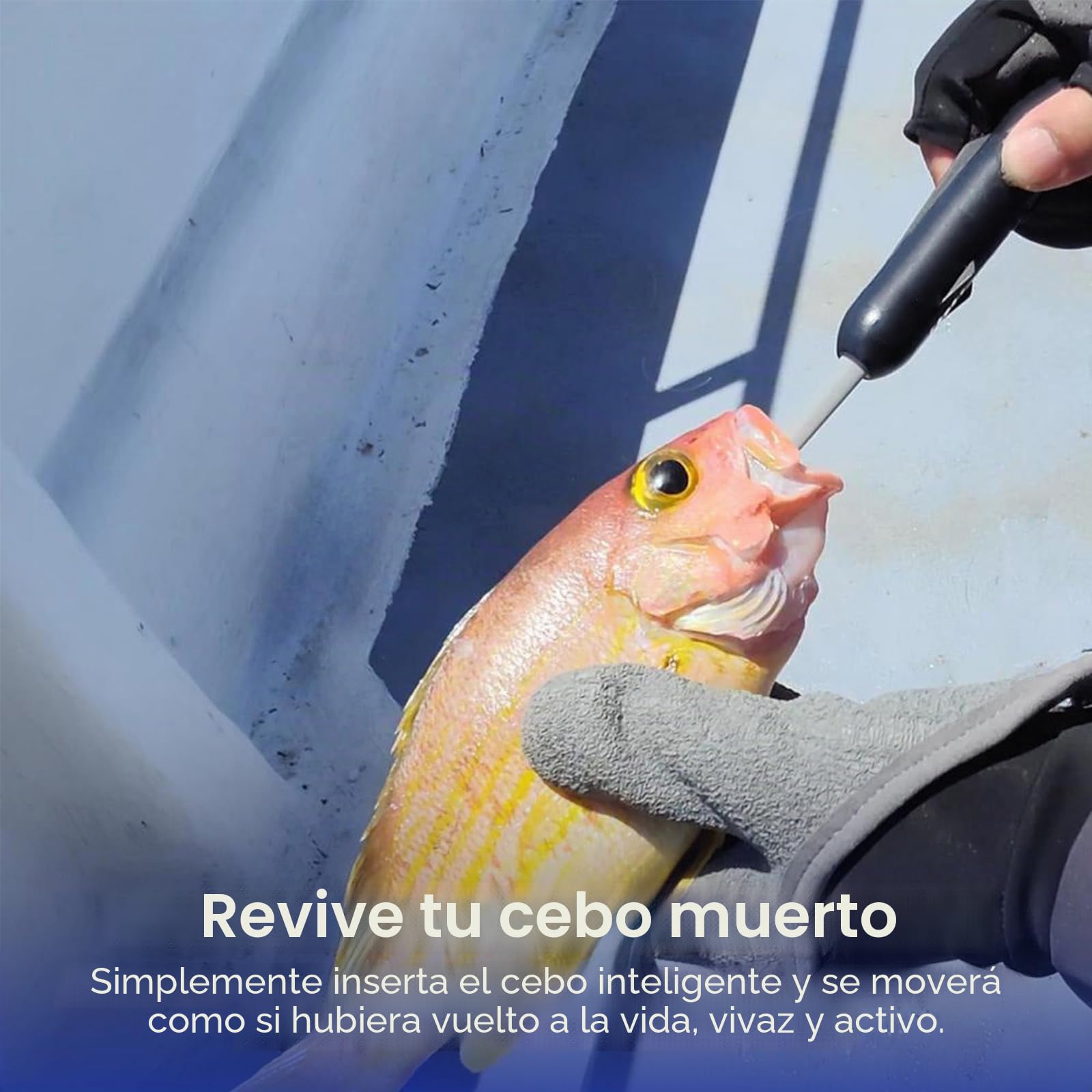 KANAMA Smart Bait Pro - Señuelo Robótico Electrónico Impermeable 300 m, Nado Automático Y Reactivación de Carnada Muerta, Equipo de Pesca Eléctrico Recargable para Agua Dulce Y Salada, 1 Juego