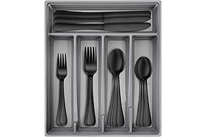 Hiware 20-Piece Black Silverware Set: Elevate Your Apartment Dining