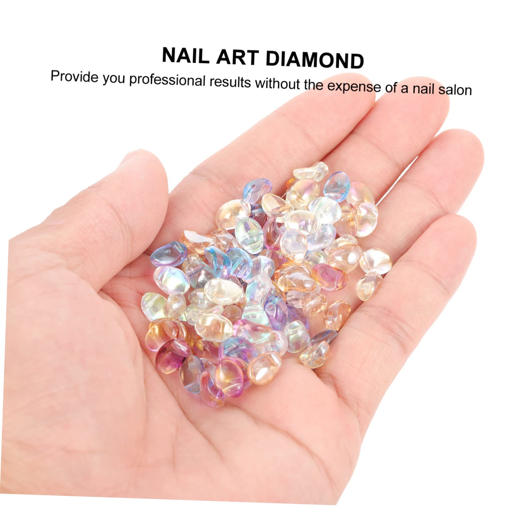 CALLARON 3 set Pietre Di Cristallo Per Unghie Diamanti Nail Art Strass Glitter Diamanti Gemme Per Unghie Gemme Per Nail Art Glitter Colorati Sciolti Per Realizzare 100 pezzi*3
