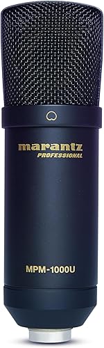 Marantz Professional MPM-1000U - Micrófono USB de condensador de estudio para grabación DAW y podcasting (0.551 insalida USB)