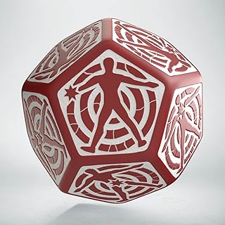 Q-Workshop D12 Hit Location Red & White Die