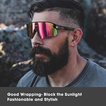 TOREGE Z87 Sunglasses for Men Women Cycling Fishing Running Driving Baseball Anti-fog Sports Sunglasses UV Protection 02EV