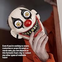 Vista 6 de CALPALMY Arcilla seca al aire (bolsa de 1.1 libras) – Arcilla de espuma blanca moldeable para cosplay – Arcilla suave de secado al aire para niños