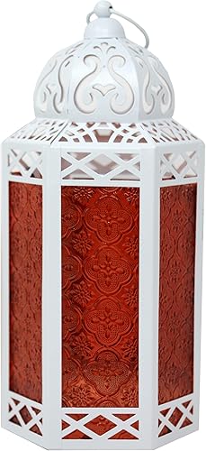 Miniatura 7 de Farol portavelas decorativo de metal negro extra grande para Halloween, interiorexterior, decoración del hogar, patio, bodas, Navidad, ámbar