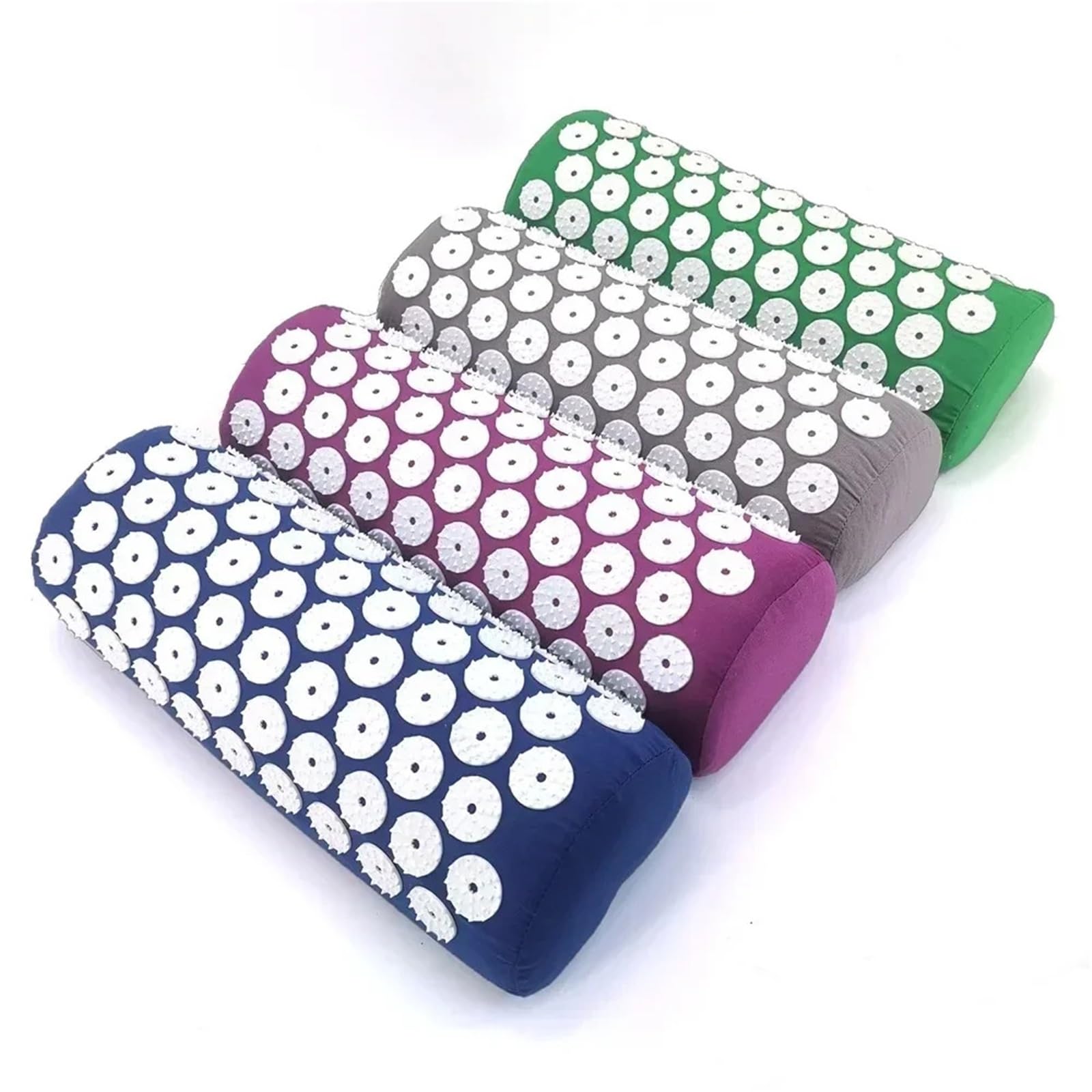 Esterilla Acupresion Estera de esteras yoga for masaje acupresión con funda almohada para la relajación(Blue)