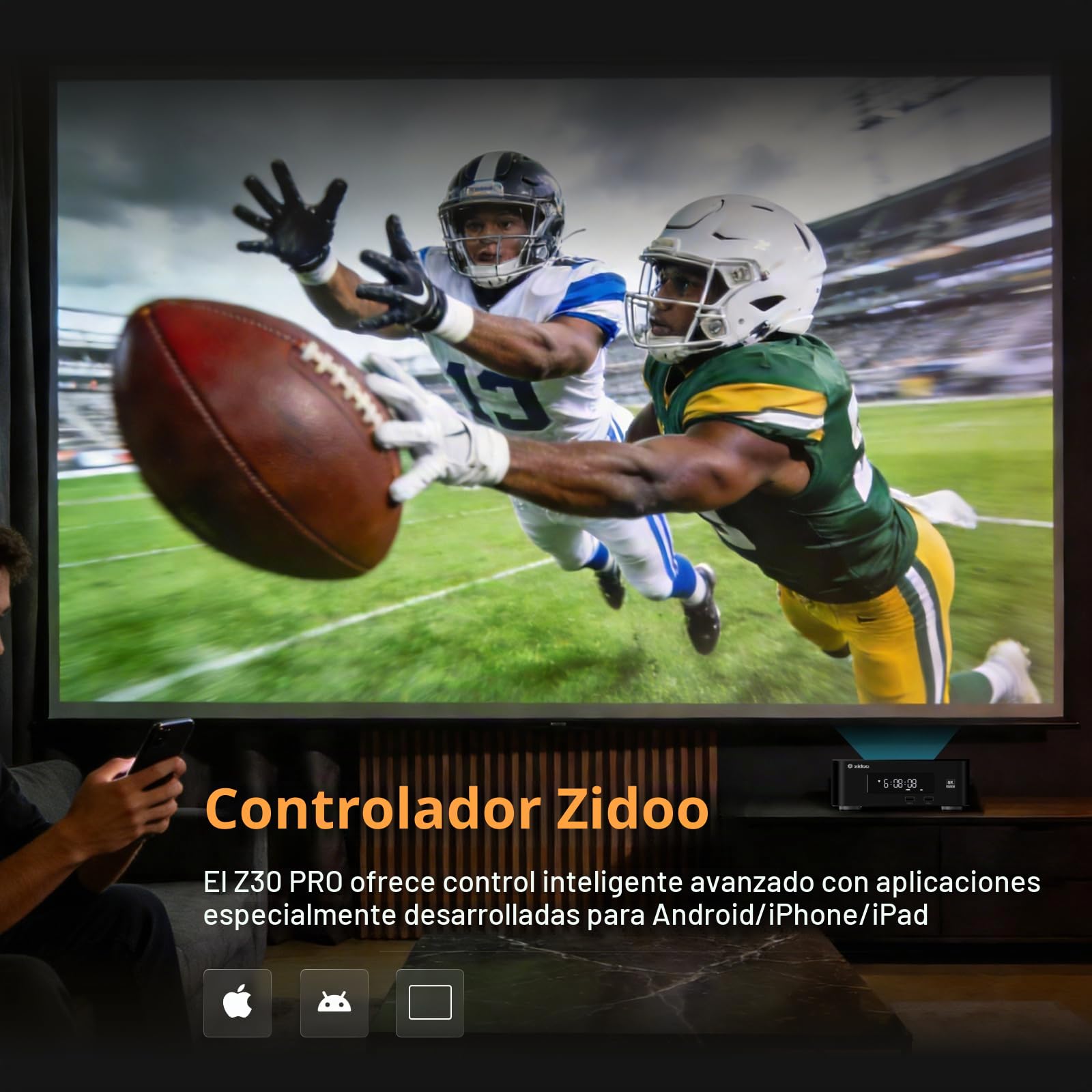 zidoo Z30 PRO-8K Reproductor multimedia Amlogic S928X-K Procesador 6G+64G,DV, HDR10+ Set parte superior Box,Android 11, BDMV/ISO,Bahía HDD