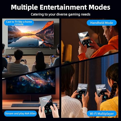 Miniatura 6 de RG477V Dimensity 8300 Android14 sSystem Consola de juegos portátil táctil de 4.7 pulgadas WiFi/Bluetooth Hall Joystick RGB Light 5500mah