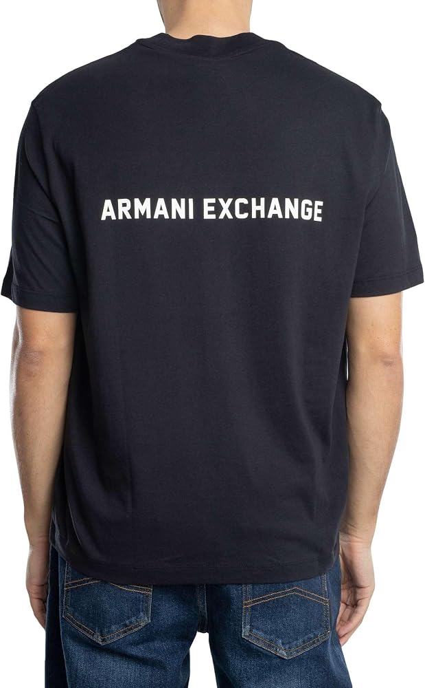 Armani Exchange Men's Back Logo Tee, Deep Navy, XX-Large | Amazon.com