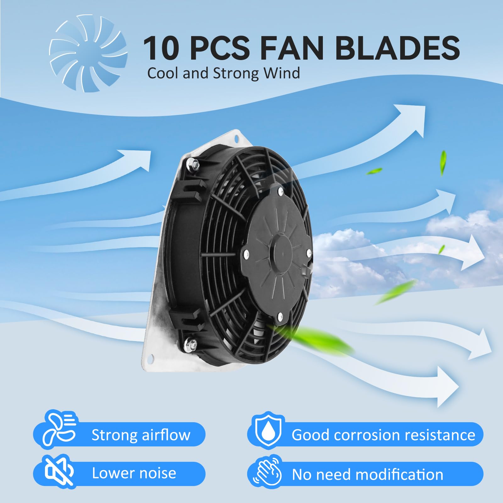 Amazon.com: Radiator Cooling Outlet Fan High Performance 1S3-12405