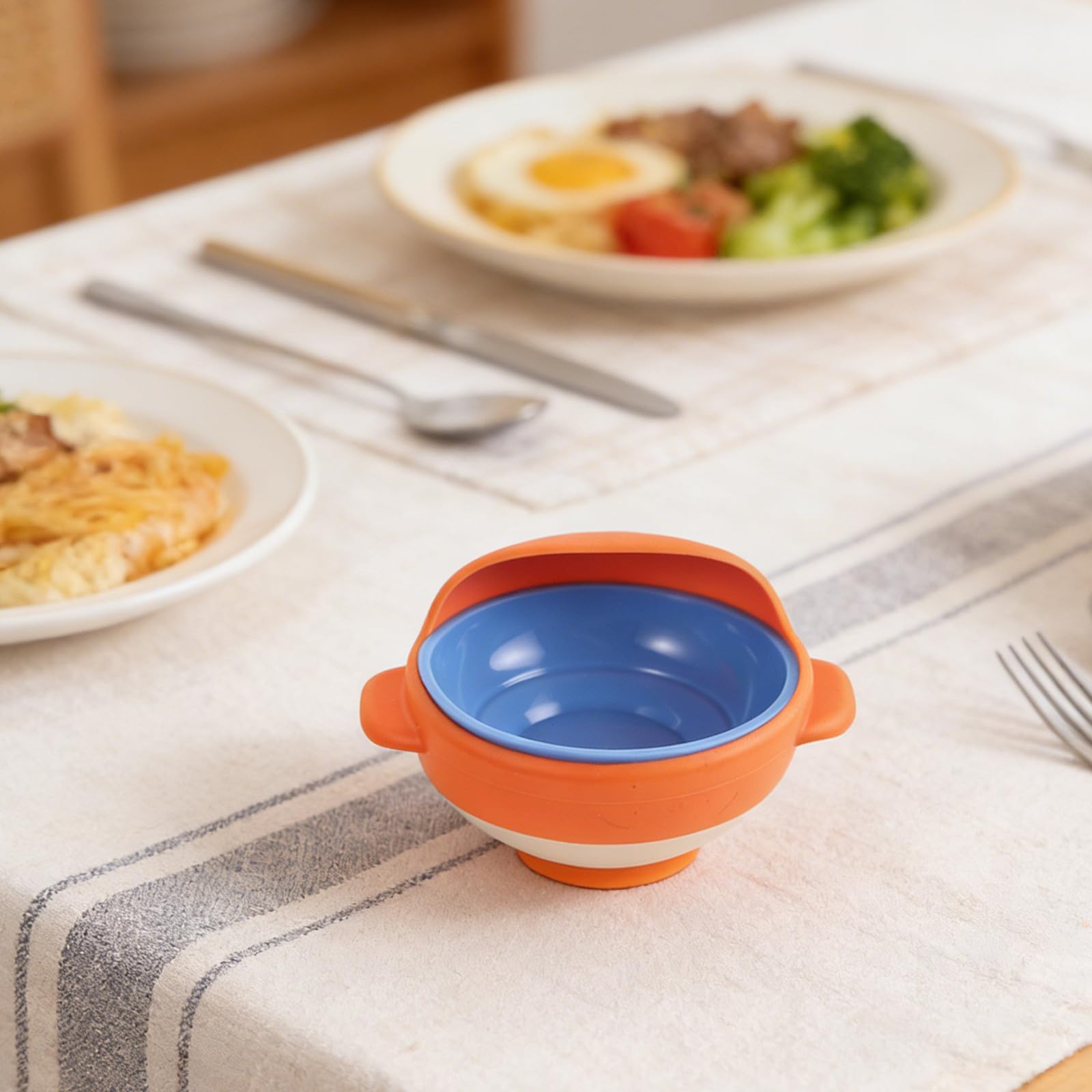 Juego de Cubiertos Antivibración para Personas Mayores Tazones Antiderrame y Diseño Resistente al Derrame y Caídas para Alimentación Asistida en Casa